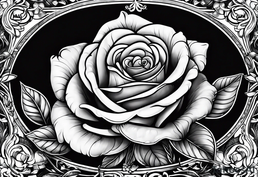 Praying hands with rose and dove tattoo idea