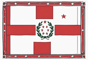 Republic of Georgia Flag tattoo idea