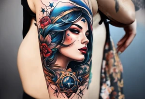 A star in the sky tattoo idea