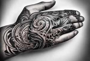 Creation of Adam hands tattoo idea