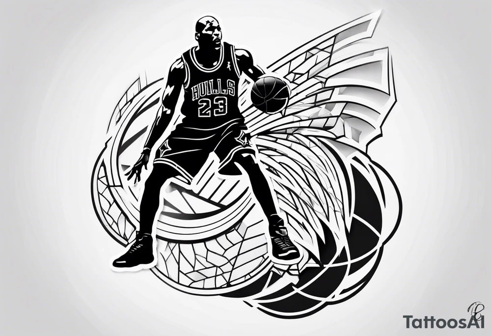 Michael jordan logo tattoo idea