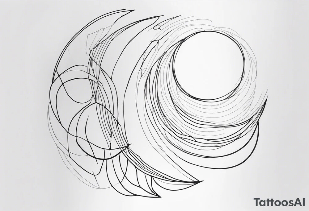 LINE AROUND SHOULDERS tattoo idea