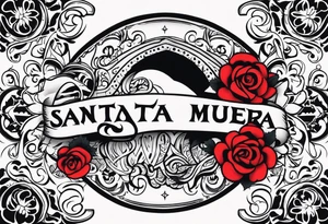 santa muerta tattoo idea