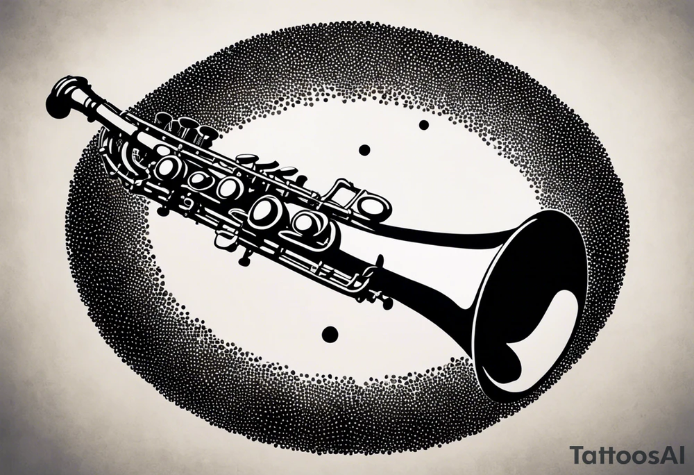saxophone music tattoo idea