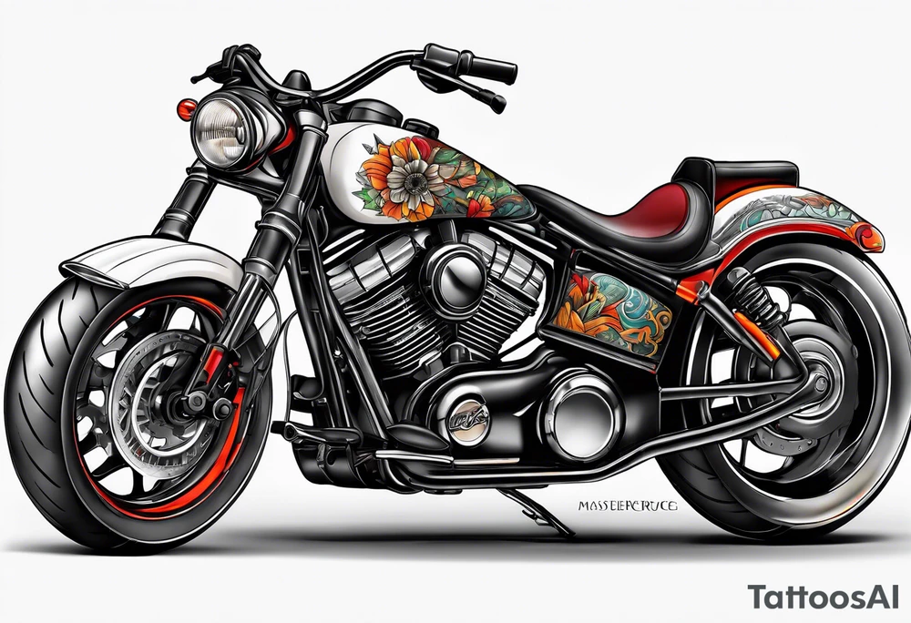 Motorcycle tattoo idea