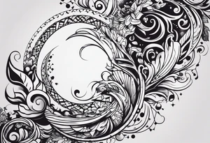 neck tattoo stencil about pain and struggle in new school or polka trash style tattoo idea
