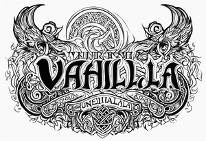 Viking valhalla funeral on fire tattoo idea