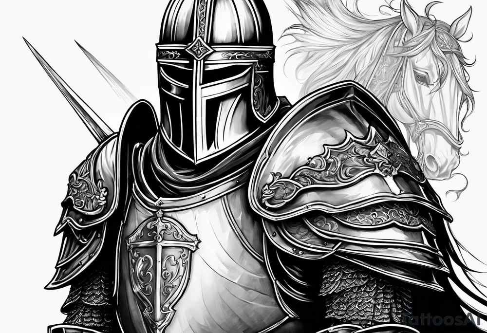 knight, crusader tattoo idea