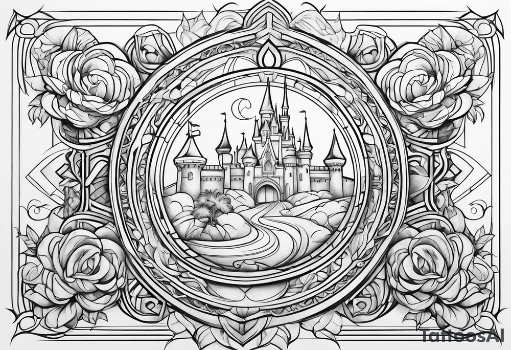 Disney characters tattoo idea