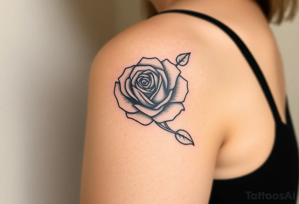 rose tattoo idea