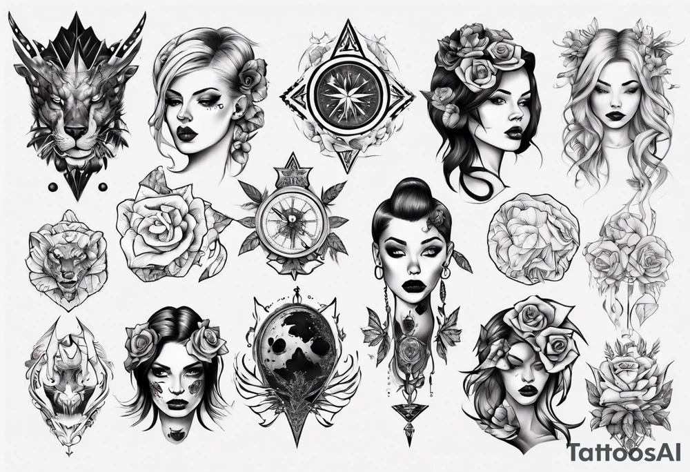 Female tattoo idea