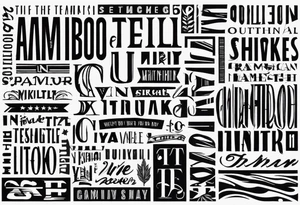 Font, bamboo, American letters tattoo idea