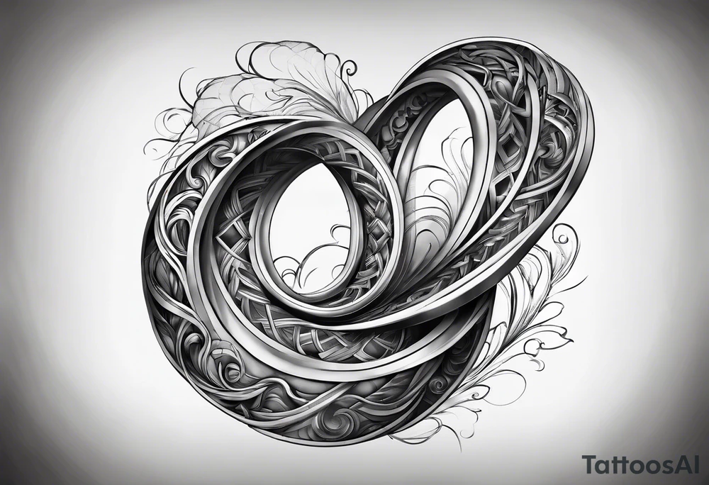 hand forming for a double helix tattoo idea