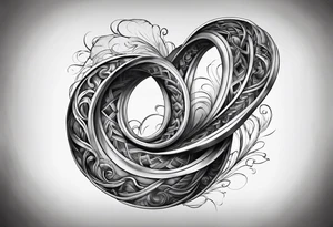 hand forming for a double helix tattoo idea