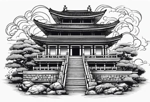 Roman ruins tattoo idea