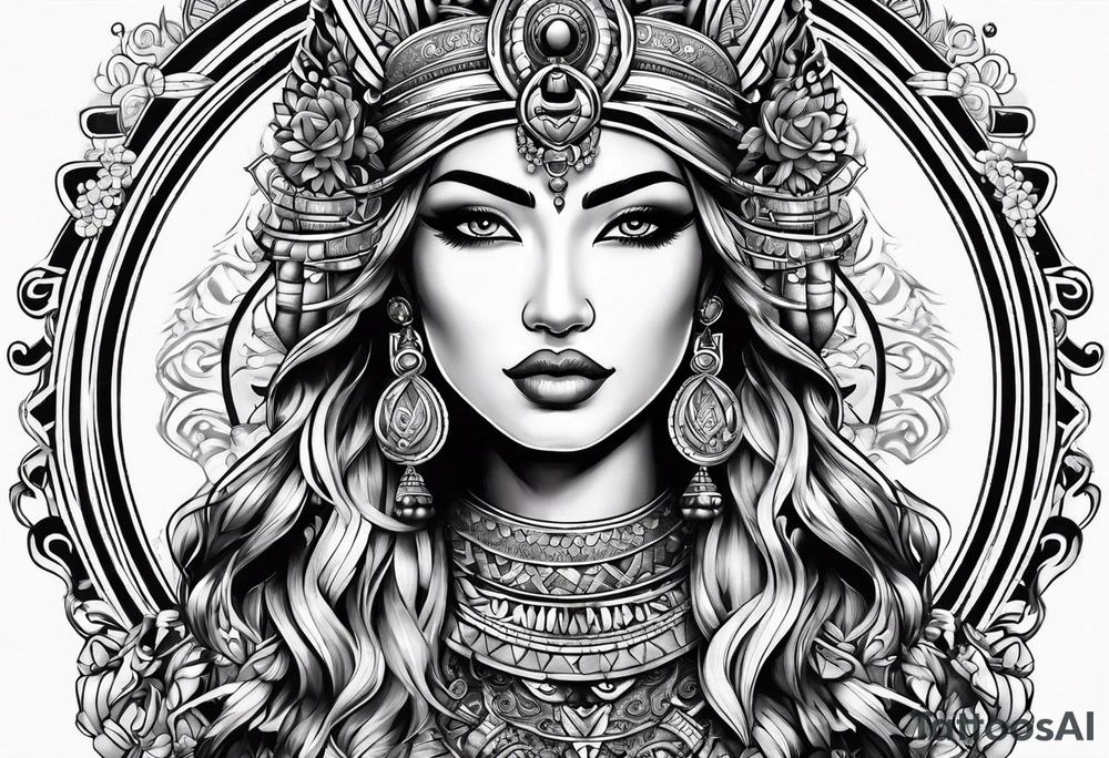 Peruvian goddess tattoo idea