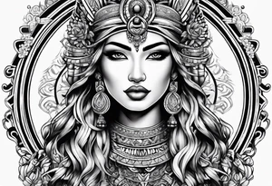 Peruvian goddess tattoo idea