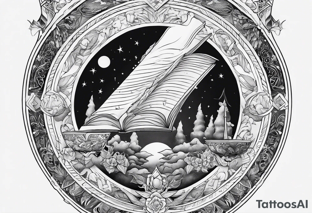 Representation of the book of Genesis tattoo idea