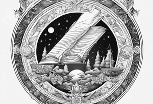 Representation of the book of Genesis tattoo idea