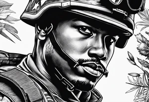 Army soldier tattoo idea
