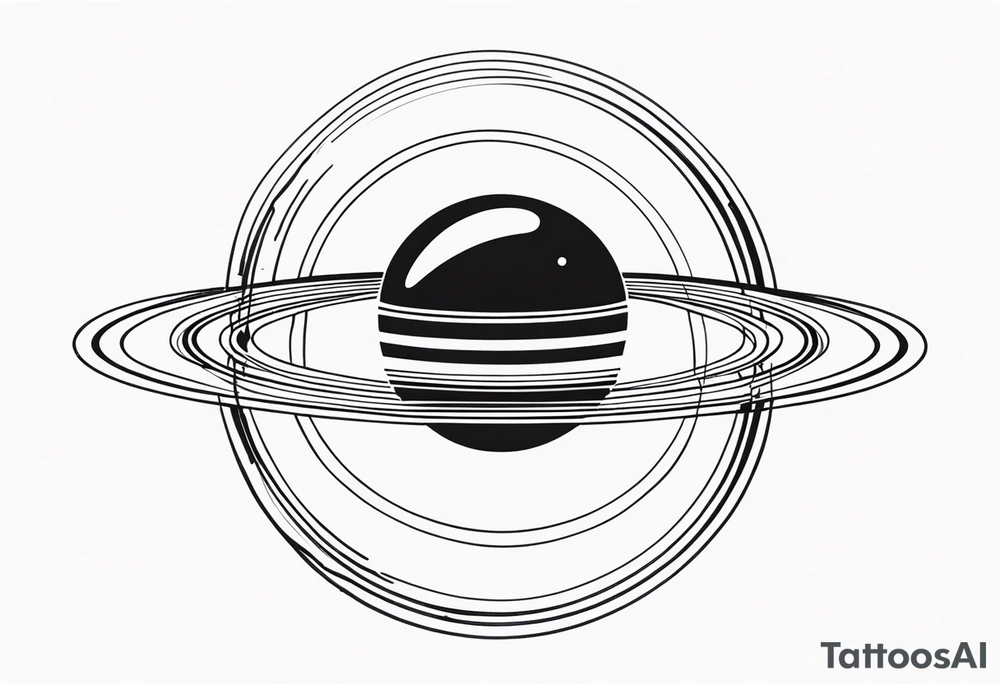 infinity Symbol saturn tattoo idea