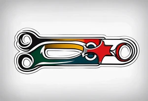a heavily-used crescent wrench tattoo idea