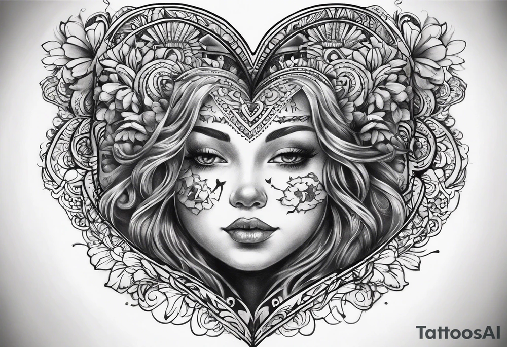 I want a tattoo on my heart and the story behind it is when I was born I had no heartbeat and my mom didn’t give up and God saved my life tattoo idea