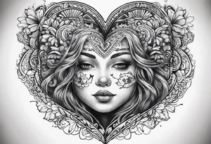 I want a tattoo on my heart and the story behind it is when I was born I had no heartbeat and my mom didn’t give up and God saved my life tattoo idea