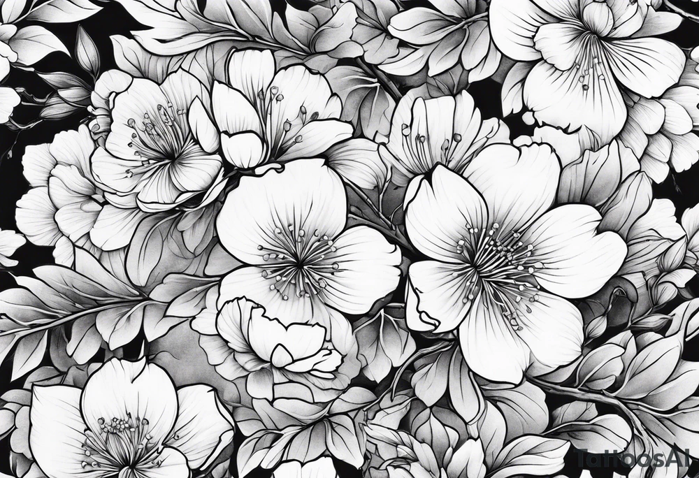 sakura tattoo idea