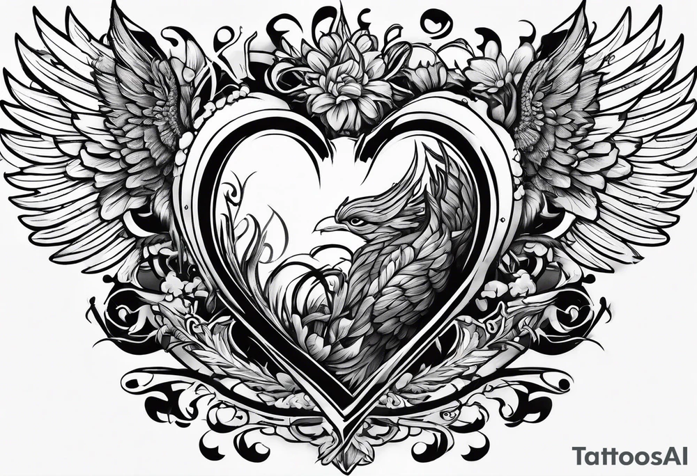 surviving death from a heart attack tattoo idea