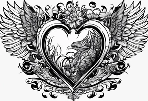 surviving death from a heart attack tattoo idea