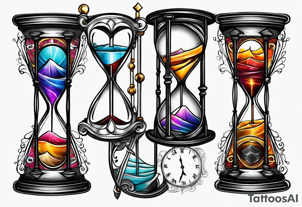 Hourglass tattoo idea