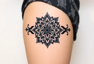 intricate mandala tattoo idea