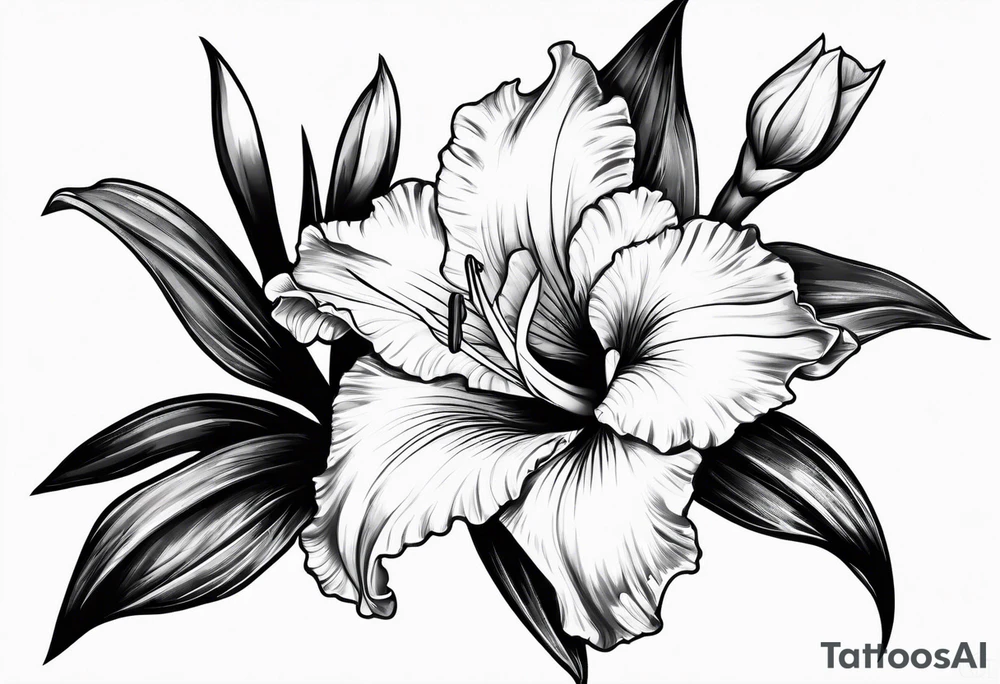 gladiolus tattoo idea
