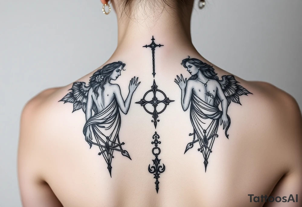 Goddesses Hecate and Freya tattoo idea