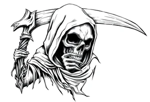 Grim reaper tattoo idea