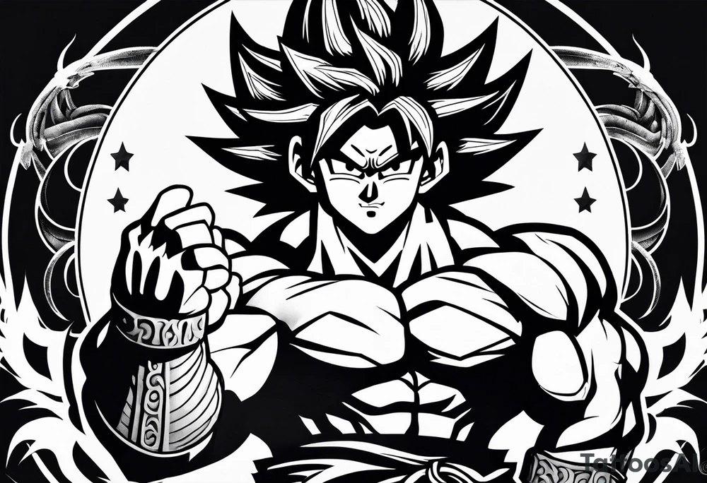 Kaioken Goku tattoo idea