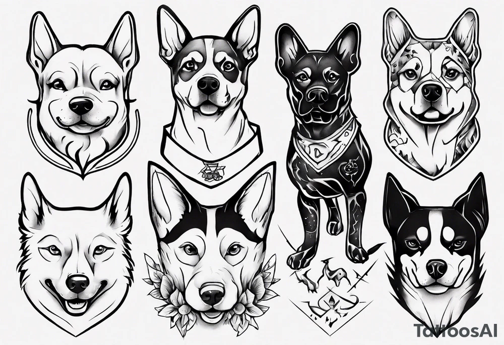 a doggo tattoo idea
