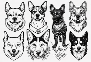 a doggo tattoo idea