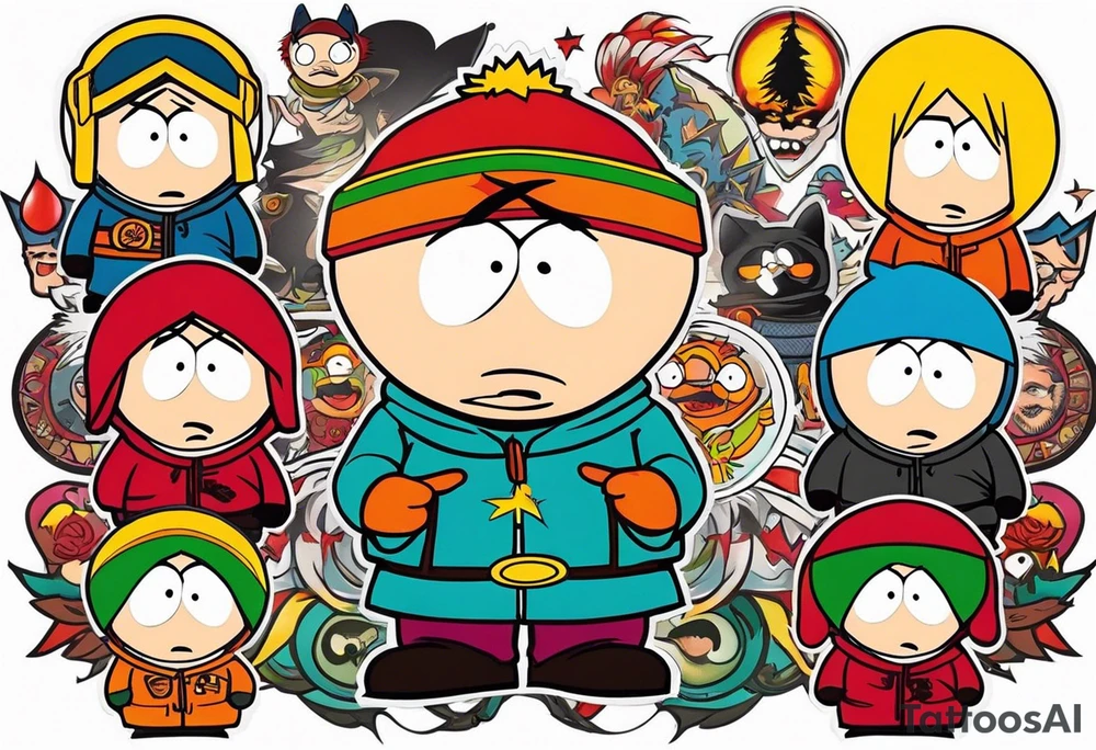 South Park tattoo of one of the characters tattoo idea