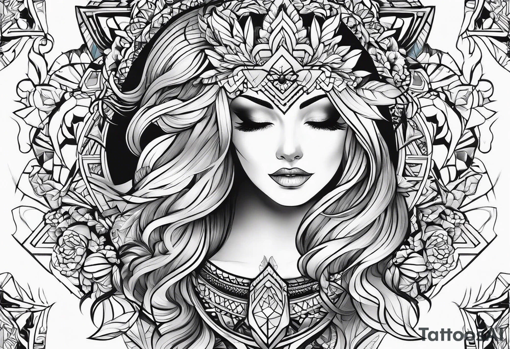 Куспид льва и девы tattoo idea