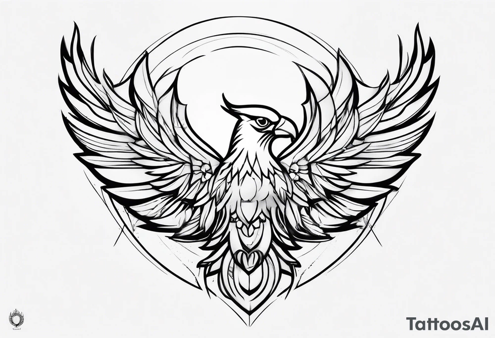 rosto de aguia tattoo idea