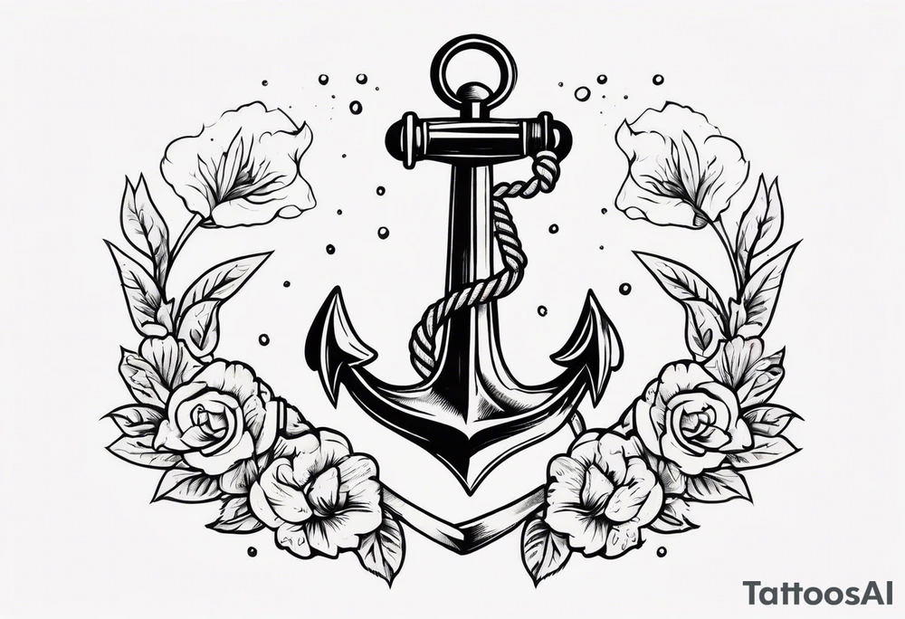 anchor old school vintage tattoo idea