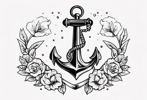 anchor old school vintage tattoo idea