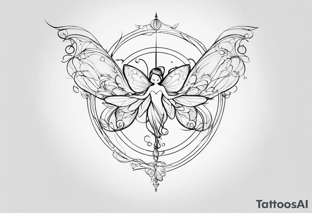 The word "ft" but with a fairy tattoo idea