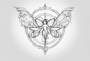 The word "ft" but with a fairy tattoo idea