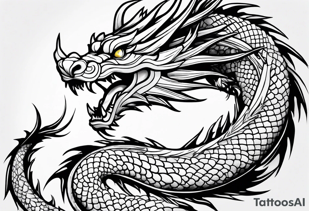 Haku Dragon tattoo idea