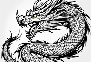 Haku Dragon tattoo idea