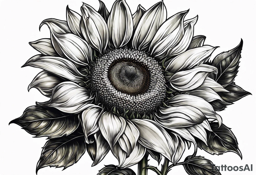 Sunflower for a male tattoo tattoo idea