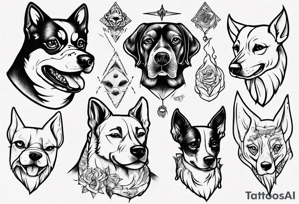 a doggo tattoo idea